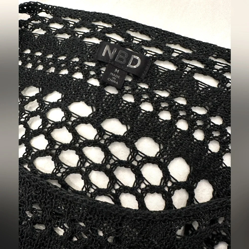 Revolve NBD Ames knit long sleeve top in black - Picture 6 of 7